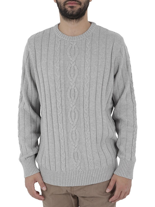 Nautica Men's Long Sleeve Sweater Gray