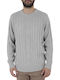 Nautica Herren Langarm-Pullover Gray