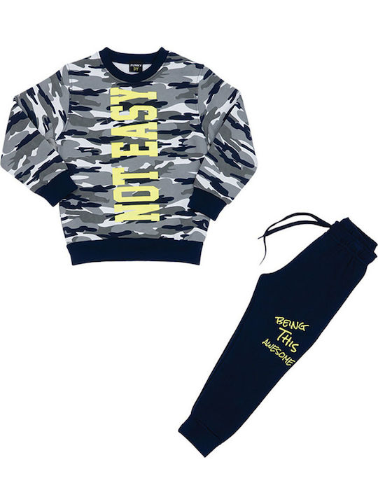 Funky Kids Sweatpants Set Gray 2pcs