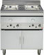 Panaritis Fryer Gas Double 14kW Capacity 2x8lt 80x70x86cm