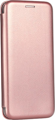 Forcell Elegance Carte Piele artificială Rose Gold (Galaxy A70)