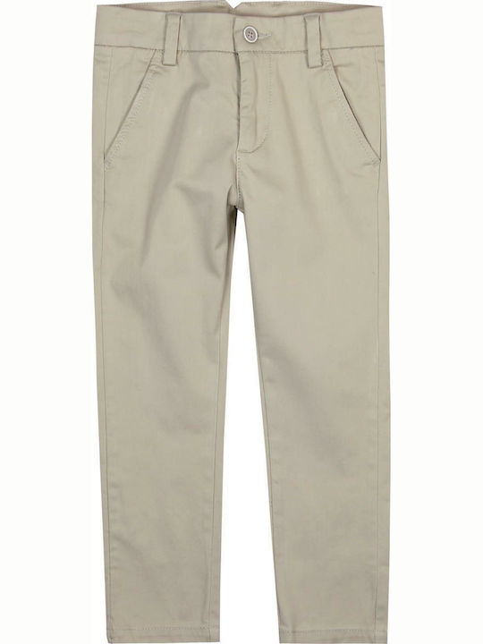 Boboli Kids Fabric Trousers Beige