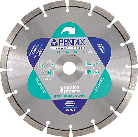 Pentax Disc Granit GL 230mm Disc de tăiere Materiale de construcție 230mm