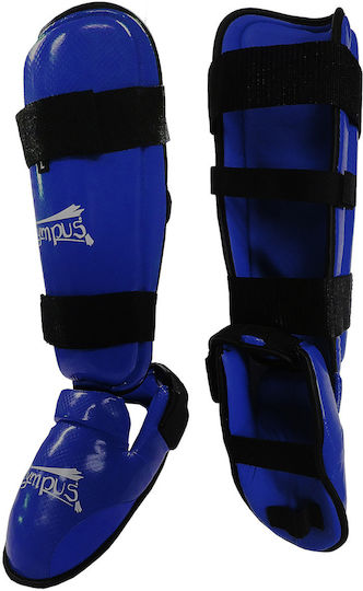 Olympus Sport Carbon Fiber Shin Guards Adults Blue