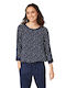 Tom Tailor Winter Women's Blouse Long Sleeve Navy Blue 1004880-13397