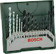 Bosch X-Line Set 15 Burghie pentru Metal και Lemn
