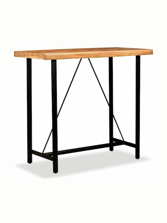 Tisch Bar aus Massivholz Natürlich 120x60x107cm