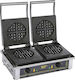 Roller Grill GED 75 Професионална Вафленска машина Двойна за Кръгли Вафли GED 75