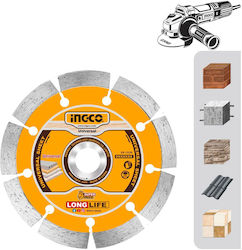 Ingco Diamantscheibe für Bauwerkstoffe 115mm Sc...