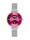 Curren Watch with Metal Bracelet Silver/Purple