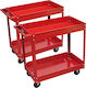 vidaXL Wheeled Metallic Tool Carrier 2 Slot W84...