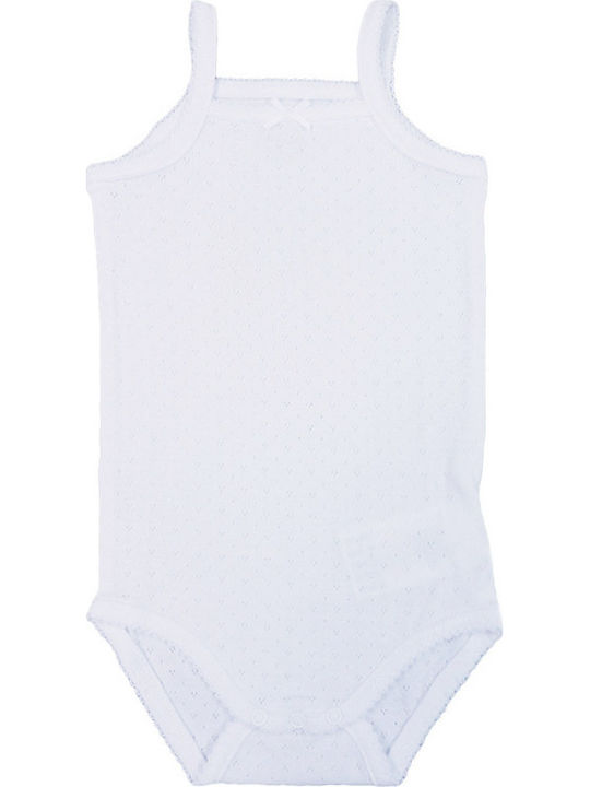 Mayoral Baby Bodysuit Underwear Set Sleeveless White