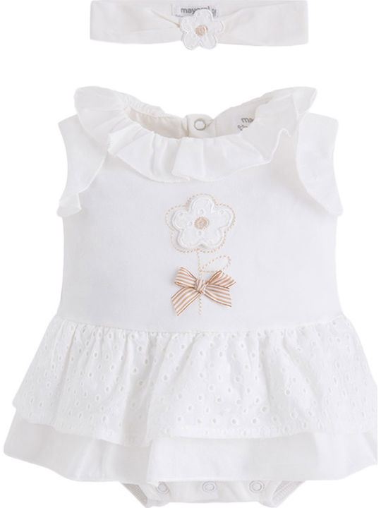 Mayoral Baby Bodysuit Sleeveless White