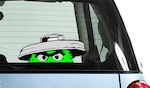 Car Stickers Green Monster 18 x 8cm in Green Color 1pcs