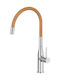 Ravenna Essance Tall U-Shaped Kitchen Faucet Counter Brown