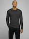 Long Sleeve Sweater Dark Grey Melange