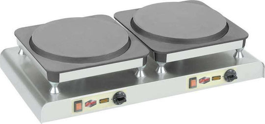 Neumarker DAME Double Commercial Crepe Maker Electric 6kW with Stove Diameter 37.5cm