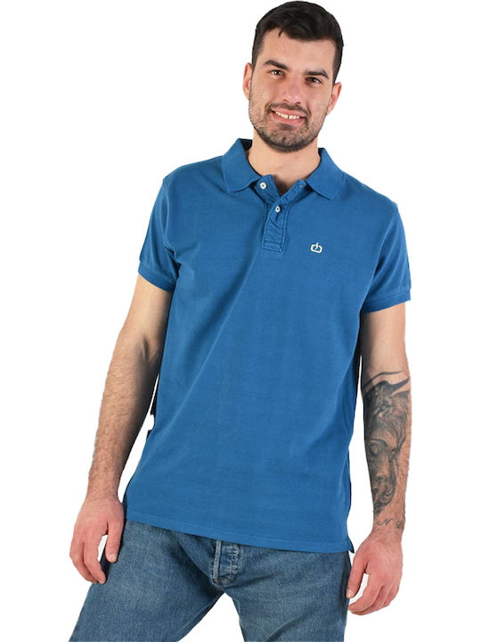 Emerson Ανδρικό T-shirt Polo Royal Blue