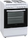 Finlux FXC 622M Cooker 65lt with Gas & Electric Hobs P60cm. White