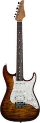 Suhr Standard Plus Ηλεκτρική Κιθάρα ST Style με Θήκη Burst