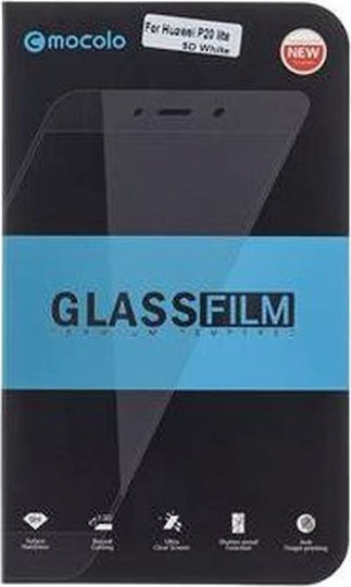 Mocolo 5D Adeziv complet Full Face Tempered Glass (Huawei P20)