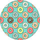 Pop Socket Κινητού Donuts Τιρκουάζ
