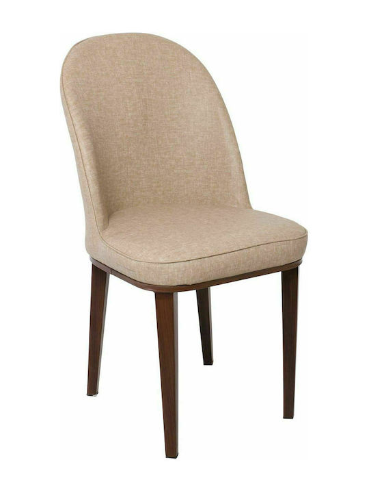 Tex Dining Room Fabric Chair Beige 49x70x90cm 4pcs