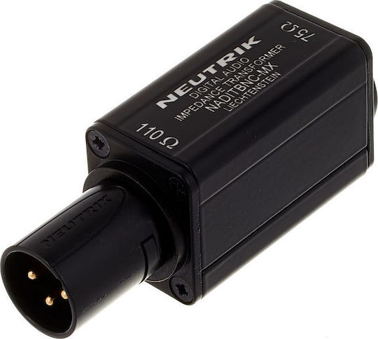 Neutrik Μετατροπέας XLR male σε BNC female 1τμχ NADITBNC-MX