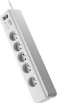 APC Power Strip with Surge Protection 5 Positions with Switch