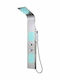 vidaXL Hydro Massage Column 130cm Silver