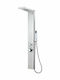 vidaXL Hydro Massage Column 130cm Silver