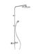 Paini Cox 4 Shower Column with Mixer 119cm Silver