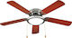 Muhler Deckenventilator 95cm mit Licht Braun