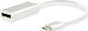 Equip Convertor USB-C Masculin în DisplayPort Feminin Alb 1 Bucată 133458