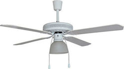 Brand 1138 Ceiling Fan 132cm with Light White