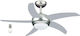Brand 1164 Deckenventilator 132cm mit Silber Leuchte