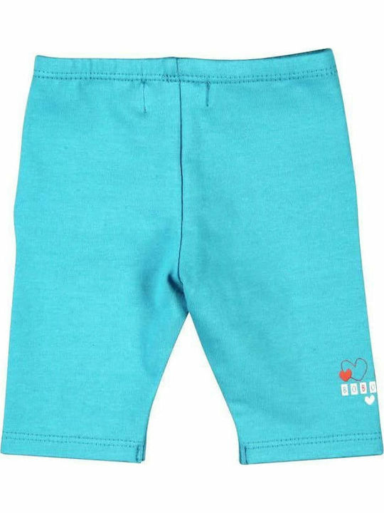 Boboli Kids Legging Short Light Blue