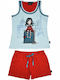 Santoro Kids' Pajamas Summer Light Blue