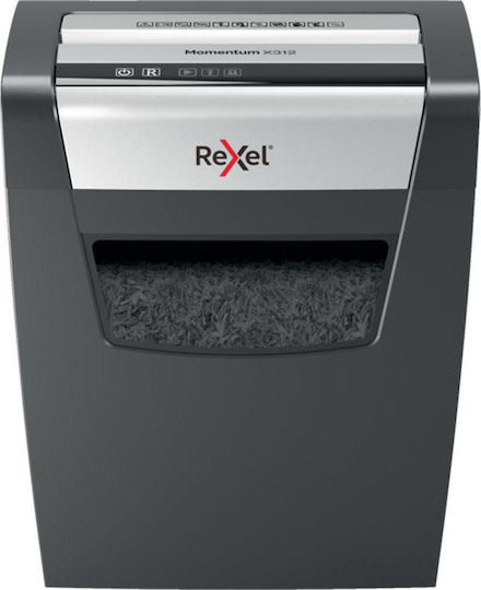 Rexel Distrugător de Documente Momentum X410 P4 Tăiere transversală 10 Foi cu Coș 23lt