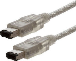 Q-Tech FireWire Cable 6-pin male - 6-pin male 1.8m
