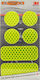 3M Car Stickers 7 x 12cm in Yellow Colour 6pcs