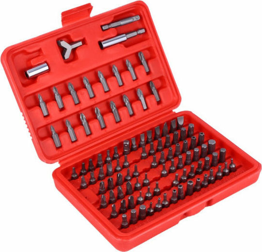 Haitronic Сет 100 Битове за Винтоверт Кръст / Торкс / Звезда / Трикрилен Professional Assorted Screwdriver Bits Case