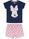 Cerda Kids' Pajamas Summer Navy Blue Minnie Mouse