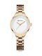 Curren Watch with Metal Bracelet Rose Gold - White