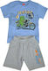 Joyce Kids Set with Shorts Summer 2pcs Light Blue