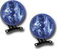 Auto Gs LA-1600 Round Foglights Car Universal with Blue Lighting 2pcs