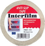 Interfilm Anti-Slip Autocolantă Bandă de aderență Albă 25mmx5m 1buc 119-31