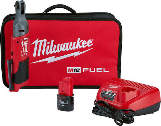 Milwaukee M12 FIR14-201B 1/4 Electric Ratchet 1/4 Drive Size 12V Battery 1x2Ah with Case