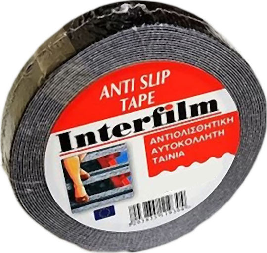 Interfilm Anti-Slip Black Self-Adhesive Grip Tape Black 50mmx5m 1pcs