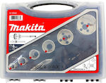 Makita Hole Saw Set Ηλεκτρολόγων with Diameter από 16mm έως 51mm for Wood, Metal and Plastic